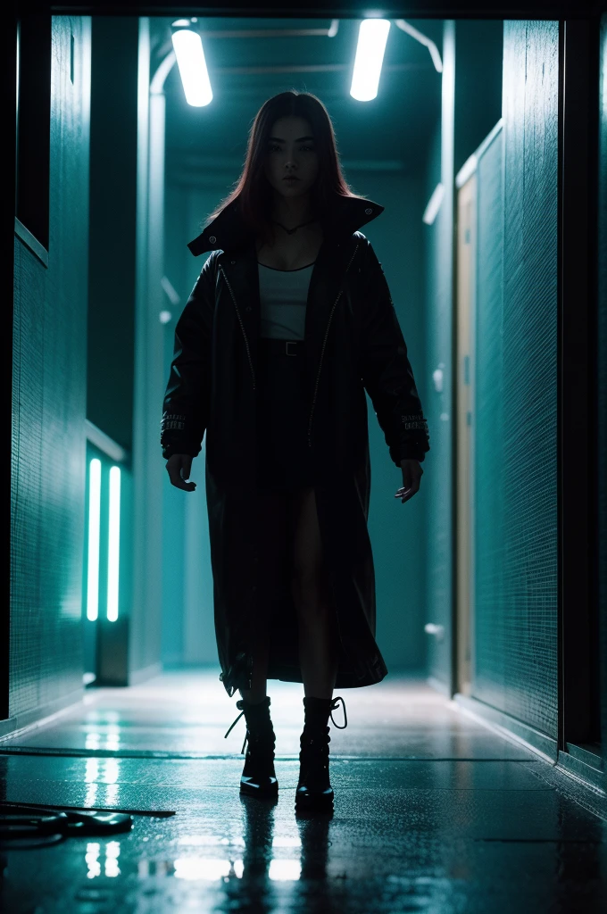 (masterpiece:1.7, best quality, ultra detailed, moonlight lights ratio, ultra realistic:1.3), Cinematic lighting:0.7, from above, a woman in a red dress holding a baseball bat in the rain, cyberpunk photo, blade runner vibes, beautiful cyberpunk samurai, cyberpunk lighting, style of alena aenami, red and cinematic lighting, cyberpunk with neon lighting, artistic, reminiscent of blade runner, cyberpunk aesthetic, bad-picture-chill-75v, MFBP1, ray tracing, film grain ISO 800, 16 mm lens, RAW f1.8, analog photography, HDR colors, deep depth of field, moody and atmospheric lighting, Lightroom cinematic filter.






