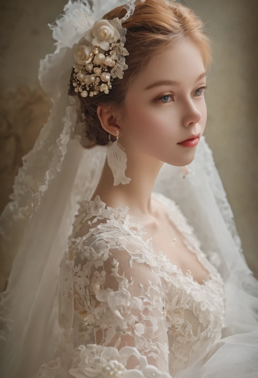 not girl,(((masterpiece))), (((Highest quality))), ((Super detailed)), ((非常にdelicateで美しい)), (最高masterpiece:1.4),delicate,8k,(Cloth only:1.4),(Fabric only:1.4)Collage fabric,ghostwhite,Tulle,Pearl ornament,Shabby chic