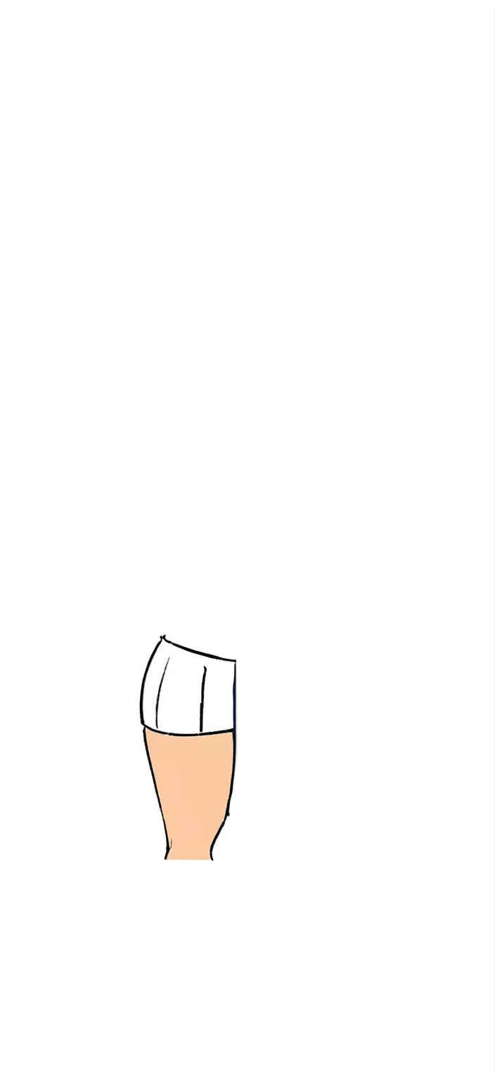 A milf with brunette hair but with blonde tips, Large firm , Wearing a white sweater, e um short, sexly (patte) - Carol Lougue
