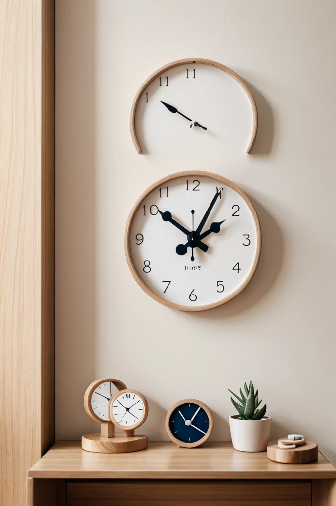 Habits in the form of a clock that describe each one for children