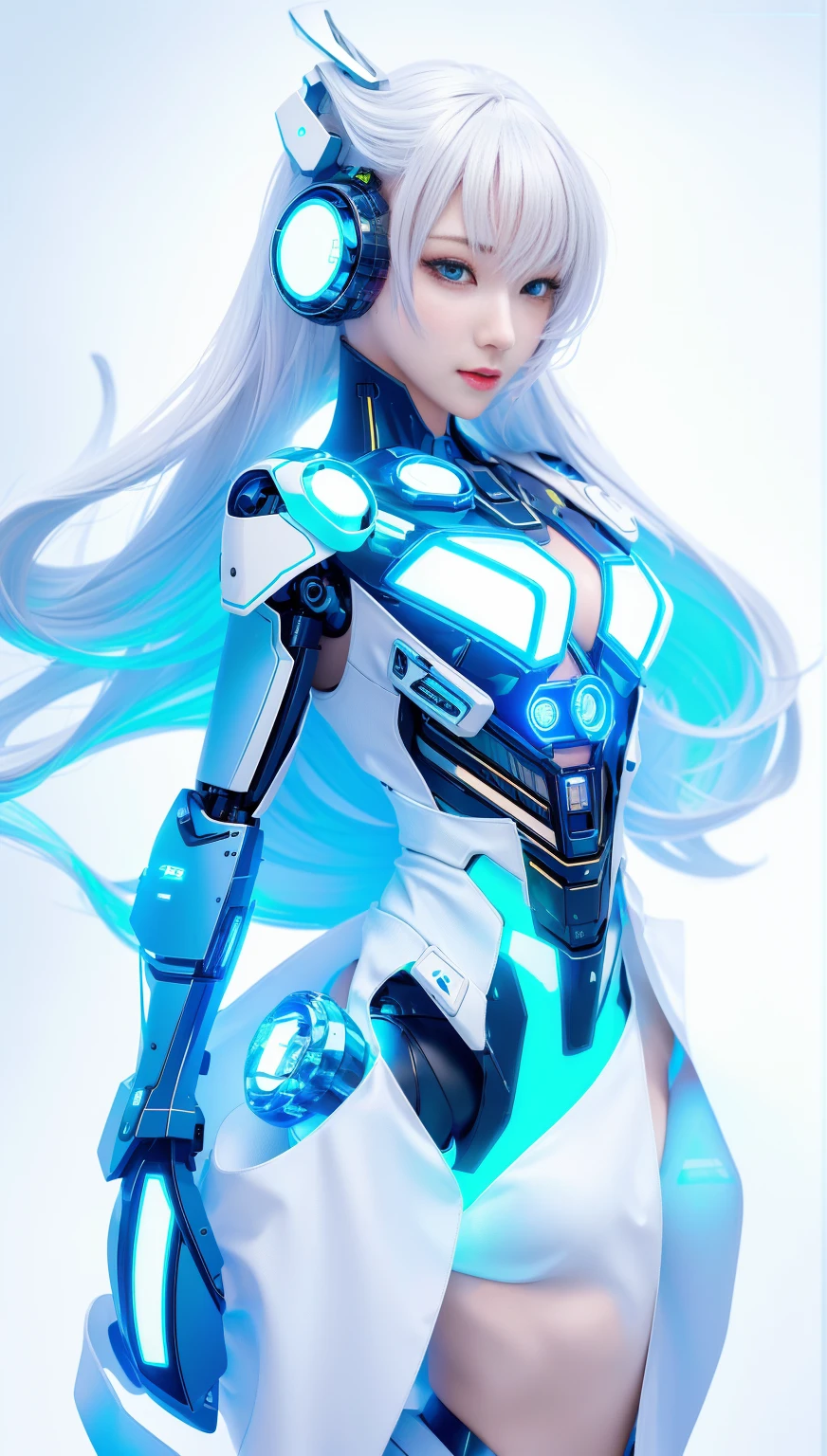 Jay super details, High Detail, high quality, best quality, High resolution,1 female robot,Beautiful female robot,beautiful clear face(Rain waves_haneame:1.5), , (Blind box toy styles:1.2), (full-body shot) , 1 Transparent Girl,Transparent mecha, Exquisite helmet:1.2, Phosphorescent goggles:1.2, cyberpunk, dreamy light, bright neon light, Clean, White background, ( Full-area lighting, Ray tracing, north african trade zone, Unreal rendering,Reasonable design, high detail, On the table, best quality, Ultra high quality, movie lighting)
