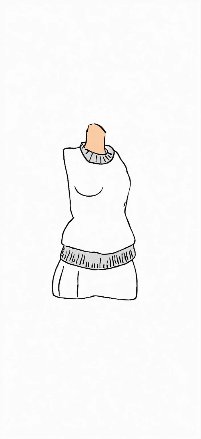 A milf with brunette hair but with blonde tips, Large firm , Wearing a white sweater, e um short, sexly (cos) - Carol Lougue