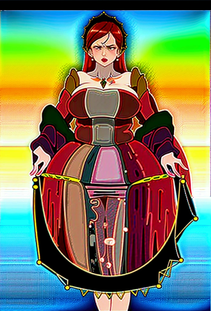 Hilda Boreas Greyrat, high details, HD,transparent panties, transparent bon, the big ones are very huge, long and beautiful red hair, Anime style ,Curvy physique ,Red eyes , earings, Collier , noble and rich women, nude pussy,nude pussy, nude pussy 