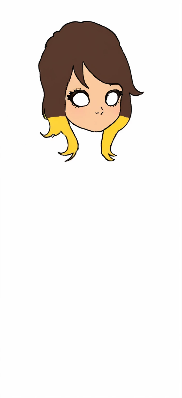 A milf with brunette hair but with blonde tips, Large firm , Wearing a white sweater, e um short, sexly (Head) - Carol Lougue