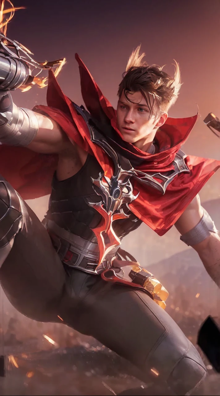 (Award Winning Digital Artwork:1.3) of (Sketch:1.3),(Energetic:1.3), TomHolland,CGSociety,ArtStation,(Saturated:1.3),(close portrait:1.3),(Masculinine:1.4),(beautiful:1.4),(attractive:1.3),handsome,calendar pose,perfectly detailed eyes,studio lighting, Spider web thematic background,realistic,hd,uhd,