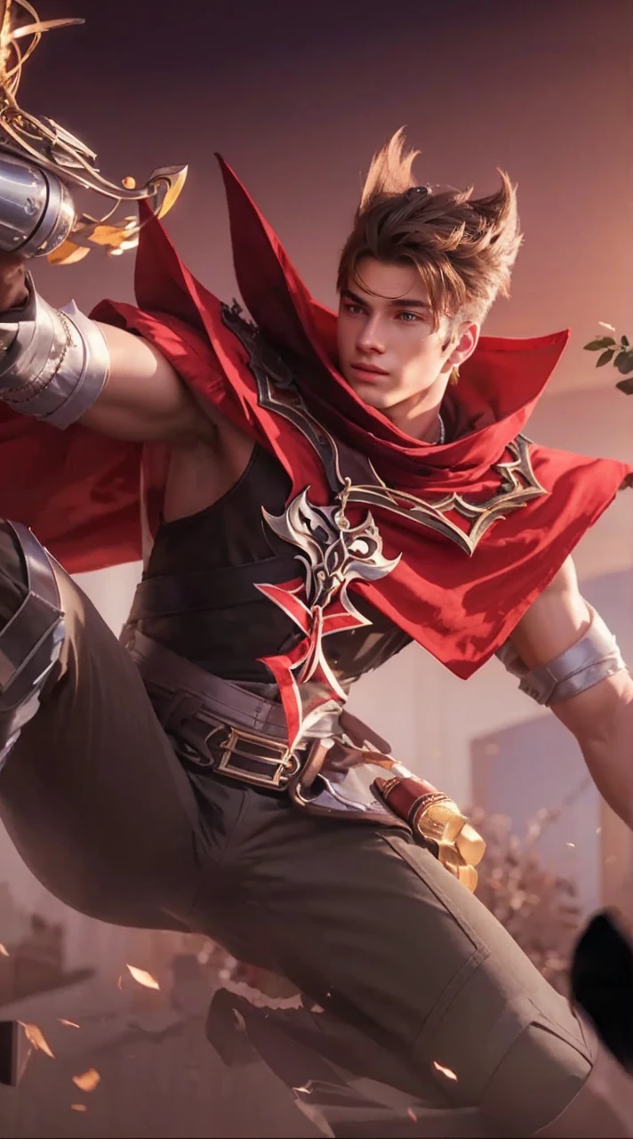 Hd,realistic , hair young guy , European guy, 18 years old guy, elegant youn guy , realistic skin, delicate hansome face, Royal inspired outfit, photorealistic anime guy rendering