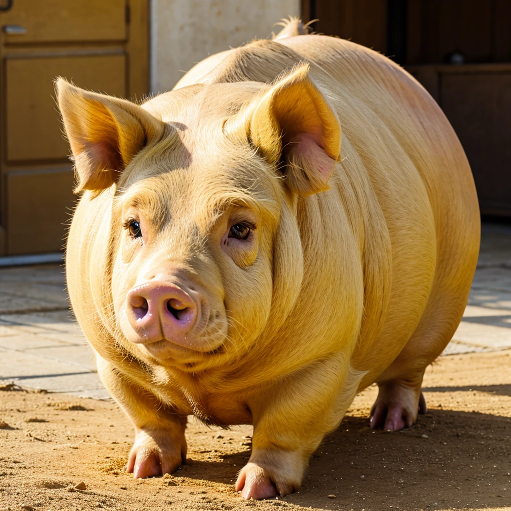 a golden pig 