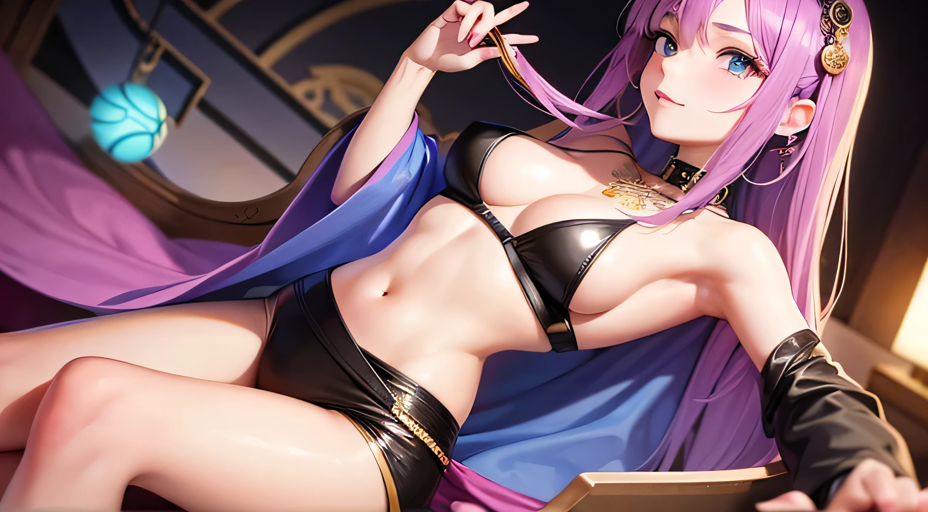 Please depict a dignified fortune teller.