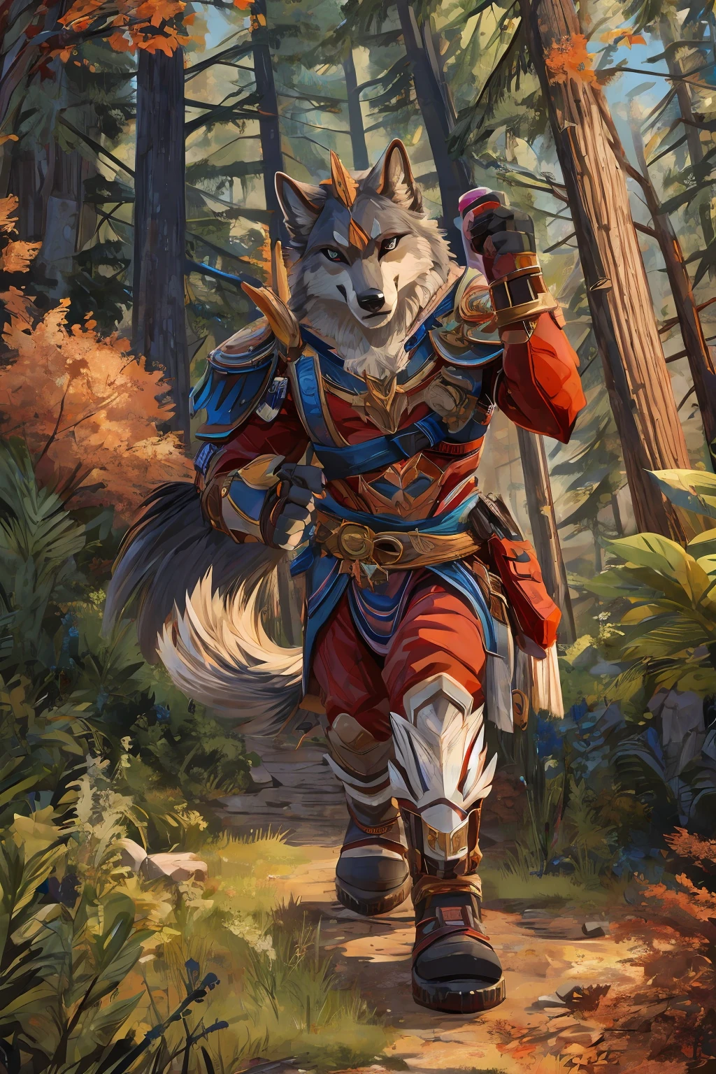 cover page, A girl and a wolf meet in the forest, flat Design, vector illustrations, graphic illustration, detailed 2d illustration, flat illustration, digital illustration, digital artwork,