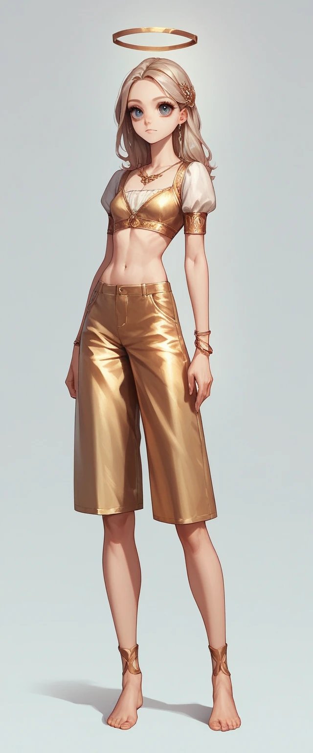 ((best quality,4k,highres,masterpiece:1.2)),((character concept art)), 1 man, age 25, Chinese Hong Kong, Hong Kong Elite, eldest sister, triad male leader, Known for her impeccable fashion sense and elegant demeanor, she is a true embodiment of the Versace brand. His body language is as captivating as his style, always exuding confidence and high fashion. (((he's wearing an exquisite Versace Barocco-print Shirt in Silk and Barocco-print leggings gold-tone/white/black, a true testament to the brand's luxurious aesthetic.))) Paired with Versace Tribute Sandals, she carries her ensemble with an air of effortless sophistication. Her accessories include a pair of Versace Tribute Sunglasses, enhancing her overall look. ((intricate detail)), super finely detailed hands, ultra finely detailed fingers(((ten fingers))), (standing still with confidently), (full body showcase), (show full body), (no logos on background), (no logo), ((plain background)), ((plain background)), (((empty background))).hot man, hot male , hot man , very small spikey boyish haircut, hot man