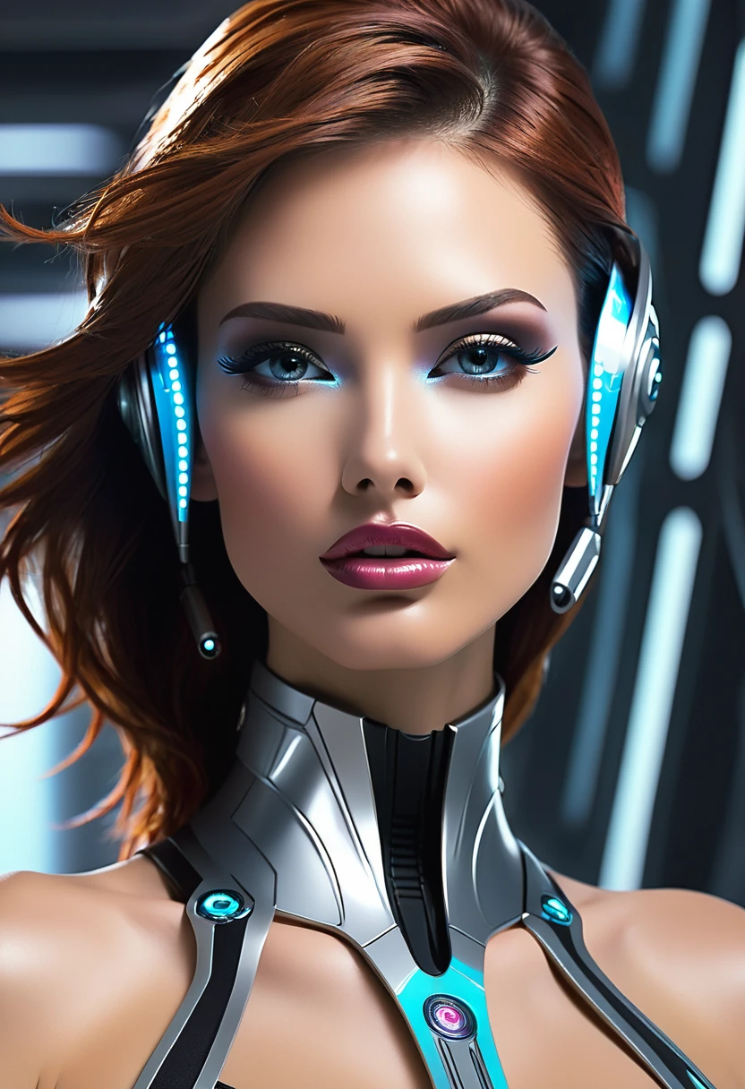 har surface woman sexy not face futuristic