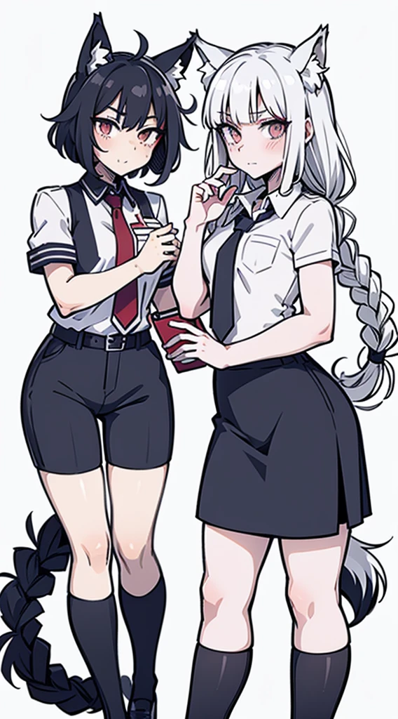 Japanese style high school shirt,cute男孩子,furry,furry,hairy,furry,hairy,furry,Body hair,Hair covers the whole body,Gentle smile,shota,Anthropomorphic Fox,Fox Girl,小braid,braid,cute,Gray hair,全身Gray hair,全身Gray hair,Japanese school uniform shirt,shorts,shorts,Short boy,Slim figure,Classroom Background,Indoor background,Campus style,individual,individual,individual,Q version style,American anime style,femboy,femboy,Oval face