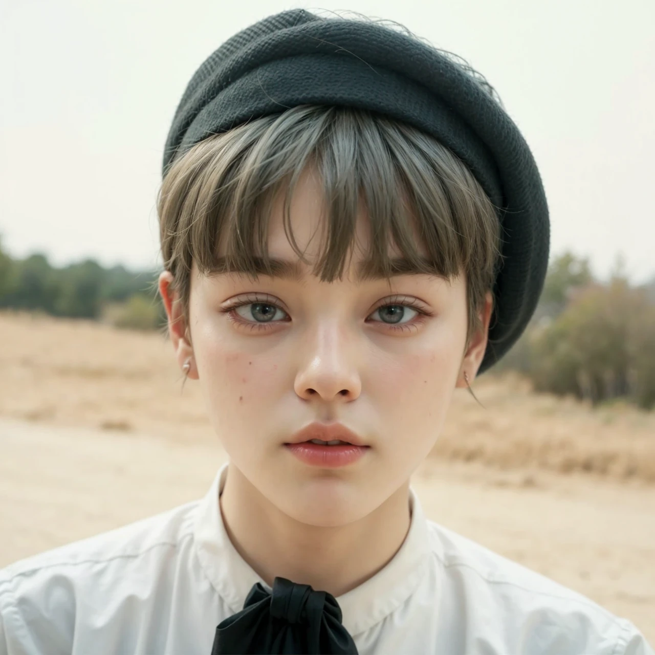 Arafa femenine boy with colored hair sitting at a table, jung jaehyun, Yoongi, Min Yoongi, adorable and pale korean face, ulzzang inteligente, Kim Doyoung, with short hair, jossi do blackpink, Hong Jun Hyung, Tae June Kim, ulzzang, the hime cut, Jaeyeon Nam, xqc, park jimin, tomboy short platinum hair