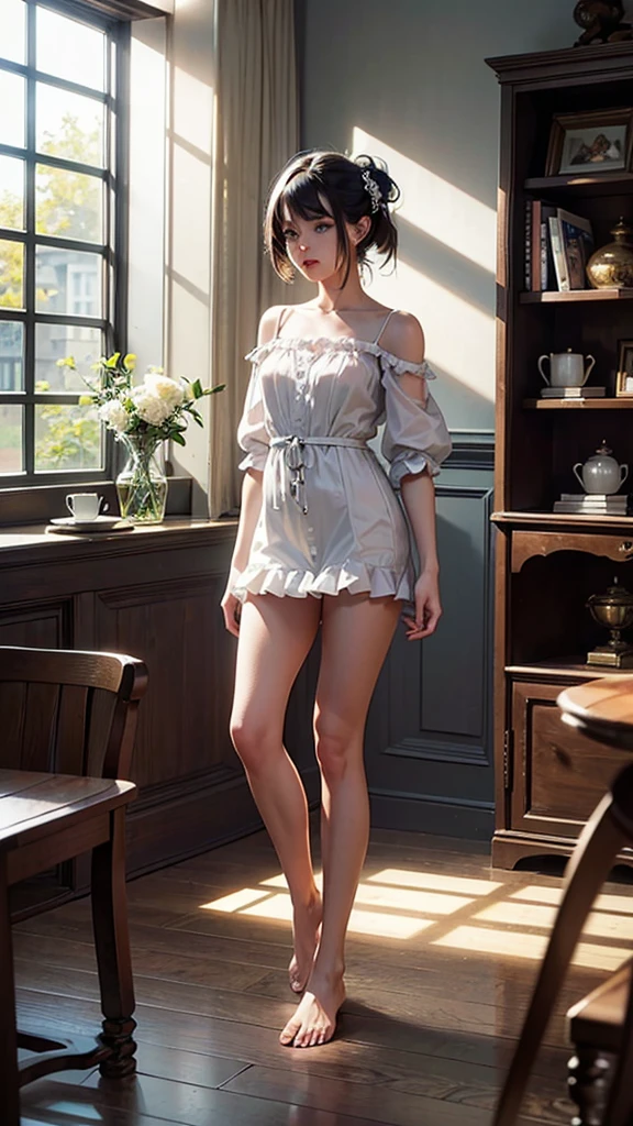 Best quality, Masterpiece, (Realistic:1.2), 1 girl, Detailed face, Beautiful eyes, [(Transparent background:1.5)::5],(((Masterpiece))),(((Best quality))),(((Extremely detailed))),illustration, 1girll,Solo,mysterious,vivd colour, Shiny, Underwater transparent sealed hemispherical glass dome, (White hair),(Purple eyes), full bodyesbian, Barefoot, Long hair is calm and natural, Koi, Underwater, Dome, Close up, Dynamic actions, Lens perspective,(((Box composition))),sitting cross-legged，Leaning against the bookshelf, voluminetric lighting, multi colored eyes, Detailed eyes, ultra - detailed, Light smile, Highly detailed, Beautiful, small detailed, Ultra detailed, Best quality, Intricate, 4K, 8K, trending on art station, Good anatomy, Beautiful lighting, Award-winning,