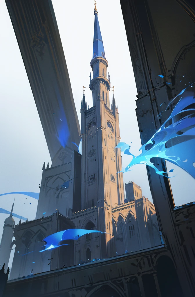 Super realistic, huge, mage tower