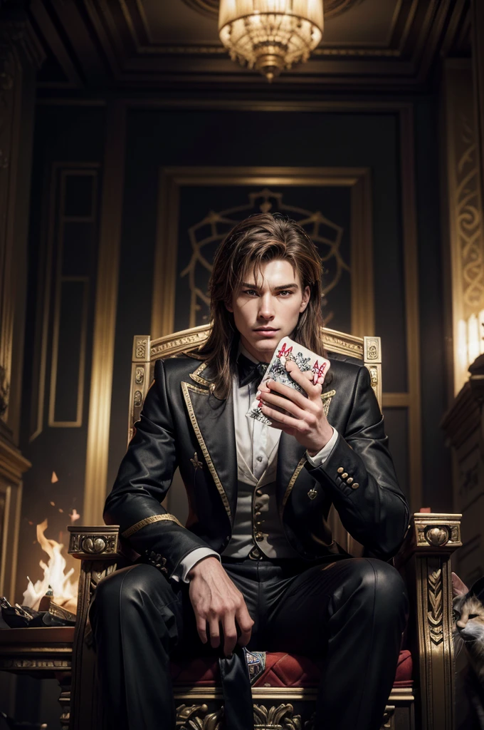 The Devil plays chess by real human figures