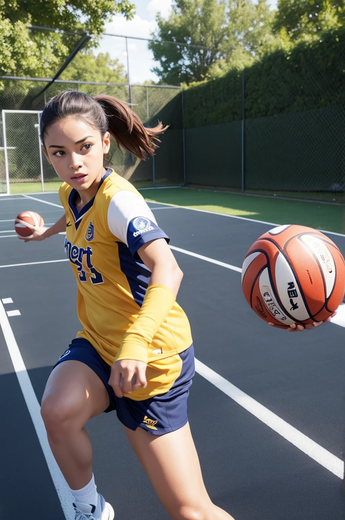Forward playing ball