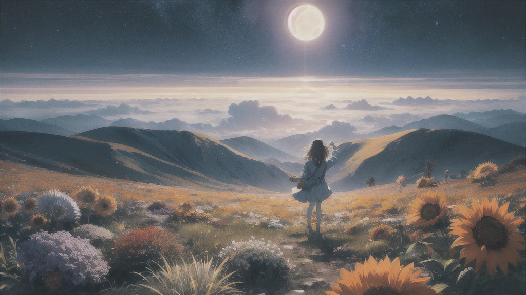 midnight, Absurd, High resolution, Super detailed, (One girl:1.3),
Break Lomography, Analogue photography, Vibrant colors, Soft Focus, Light leakage, Dreamy atmosphere, Experimental charm, Nostalgic Charm BREAK Color Field Painting, large colored bands, abstract expressionism, Bold colors, Emotional impact, Atmospheric Depth, Minimalist Approach BREAK
, Space Exploration, Celestial Bodies, Astronomical phenomena, Scientific discoveries, otherworldly wonders