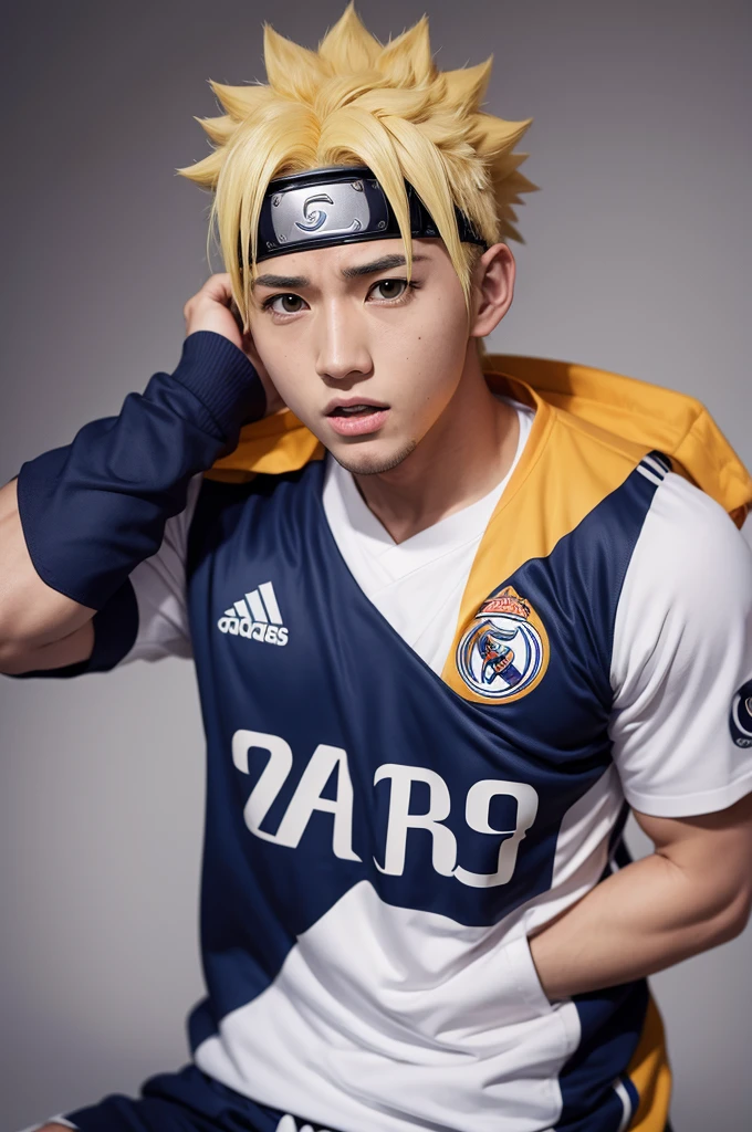 Naruto with the Real Madrid shirt: