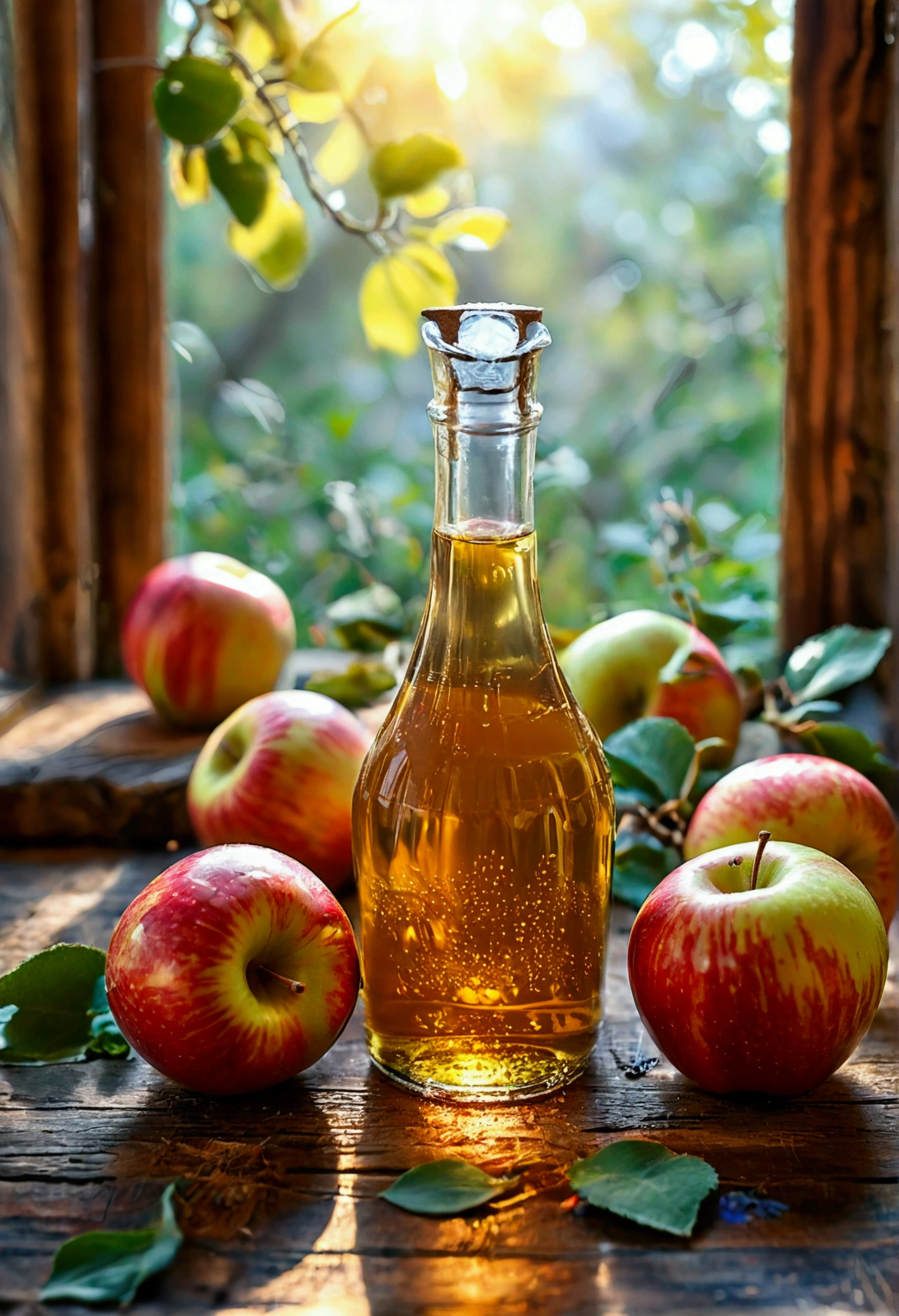 Apple cider vinegar, in turn, is known for its therapeutic and spiritual properties. Rich in nutrients and antioxidants, it is used in purification and renewal rituals.