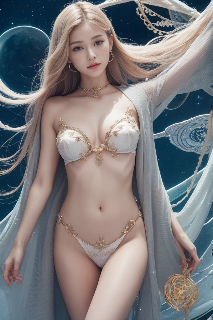 High quality, high resolution, very mysterious celestial maiden. celestial maiden is a creation and a symbol of beauty. Formed based on complete anatomy.