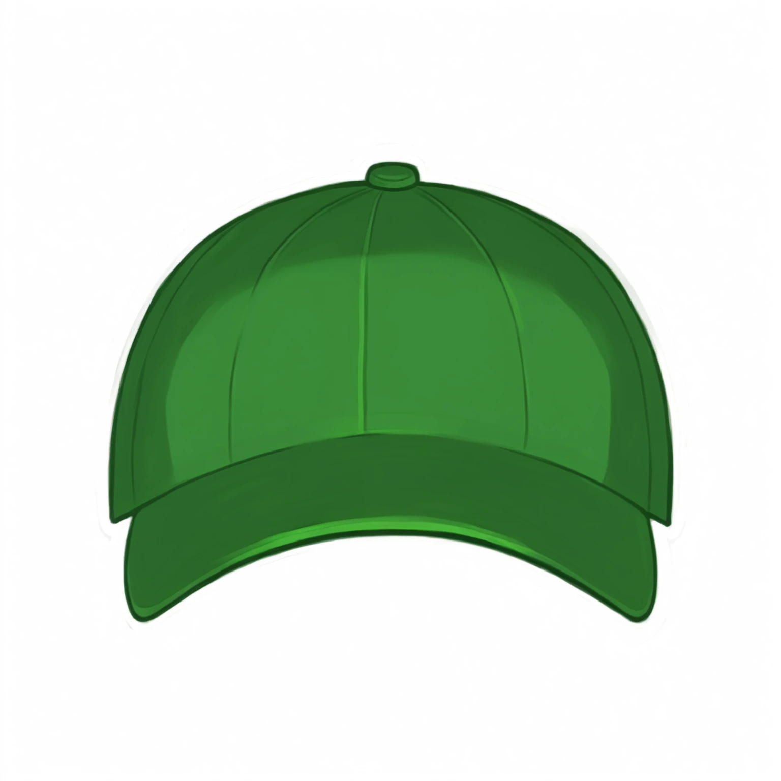 a green baseball cap, green hat, DRAWING