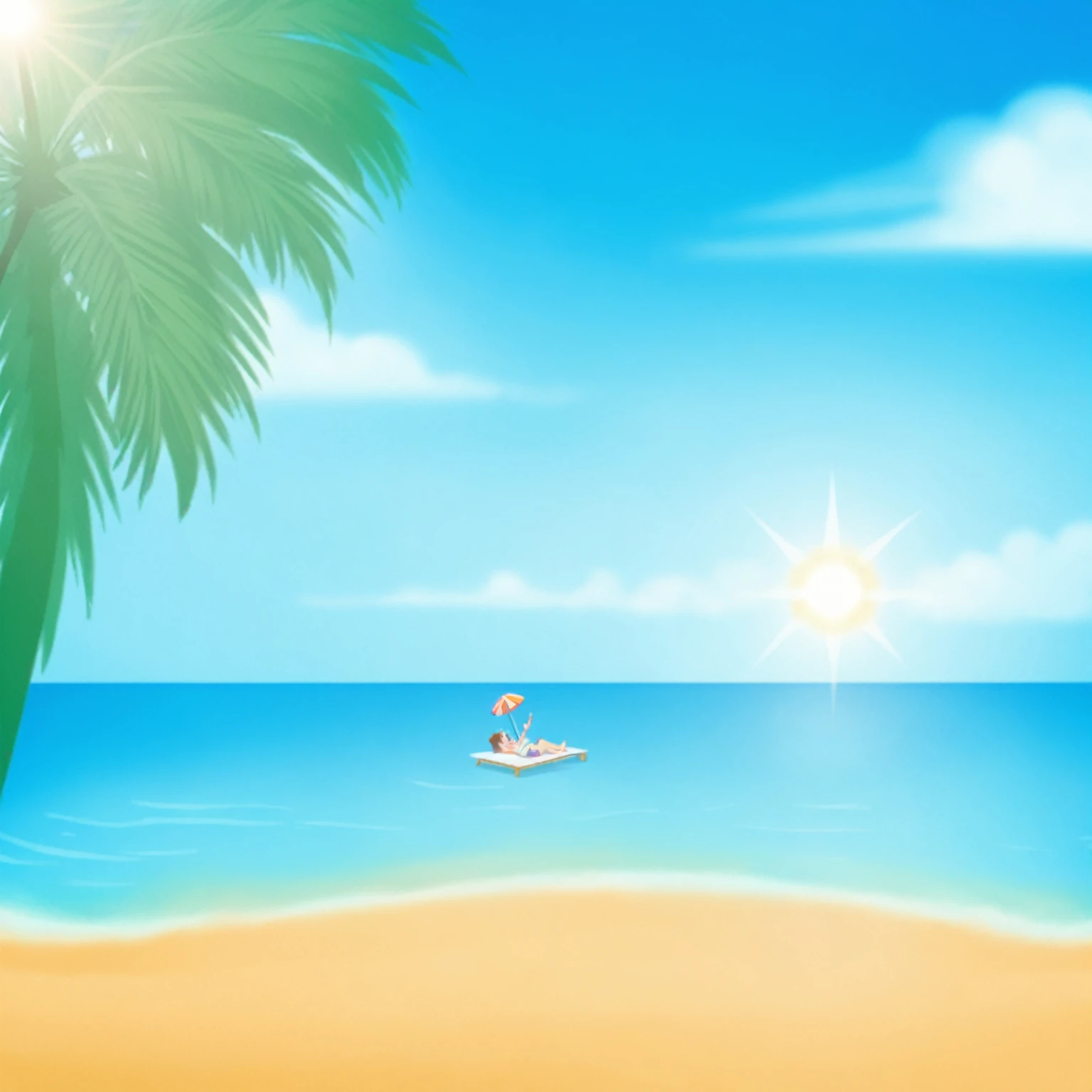 BEACH, SUMMER, SUN SHINE, BACKGROUND, DRAWING