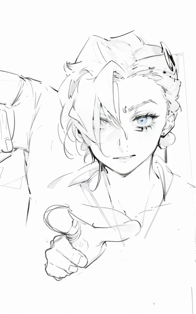 Panna Cotta Fugo、Jojo、fight、male、Point your finger、glaring、Glare、Grin