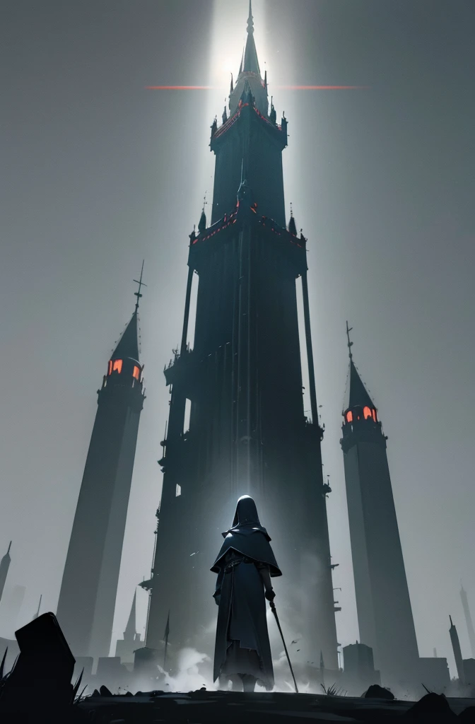 huge mage tower, dark theme