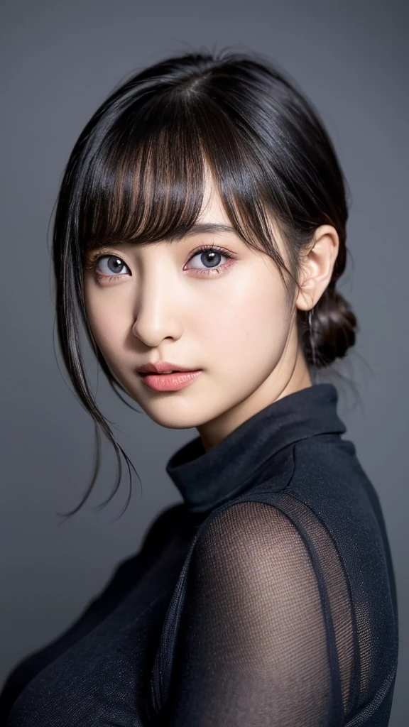 20-year-old, 8K, RAW Portrait (Japanese Girls), photo Realistic, Ultra-high resolution, Highest quality, Actual photo , dramatic, Atmospheric, Realistic,
One girl, a very beautiful Japanese Girls, Glamorous shot of a girl, Textured skin, , lips,
Big and beautiful eyes, , Beautifully detailed nose, sweater,Big Breasts,
View your viewers, 