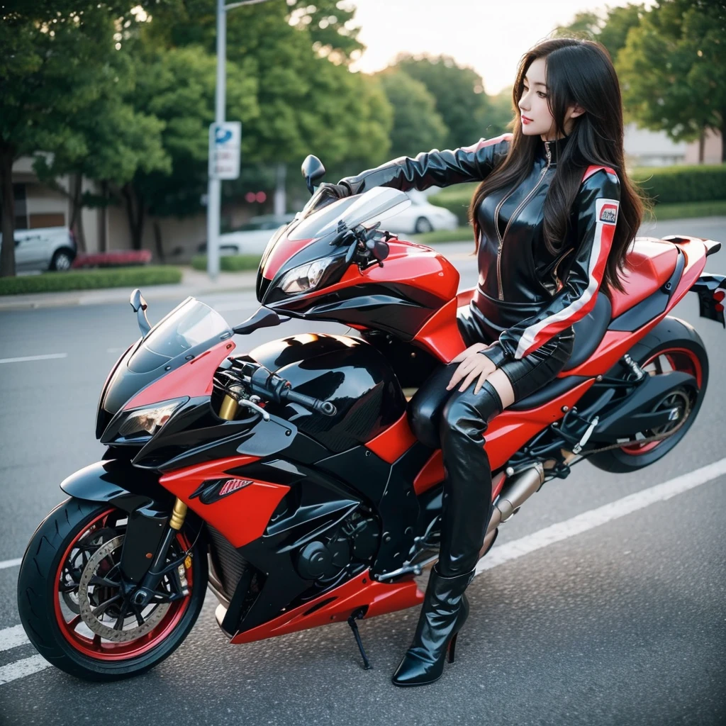 Beauty、Beautyライダー、beautiful girl、Beauty、Female Pabiker、Motorcycle rider suit、beauty、Beautiful woman、Handsome woman、mini skirt、Fancy bodysuits、Colorful rider suits、Riding on motorcycle、Sexy pose、Rider suits with company logos、Colorful rider suits