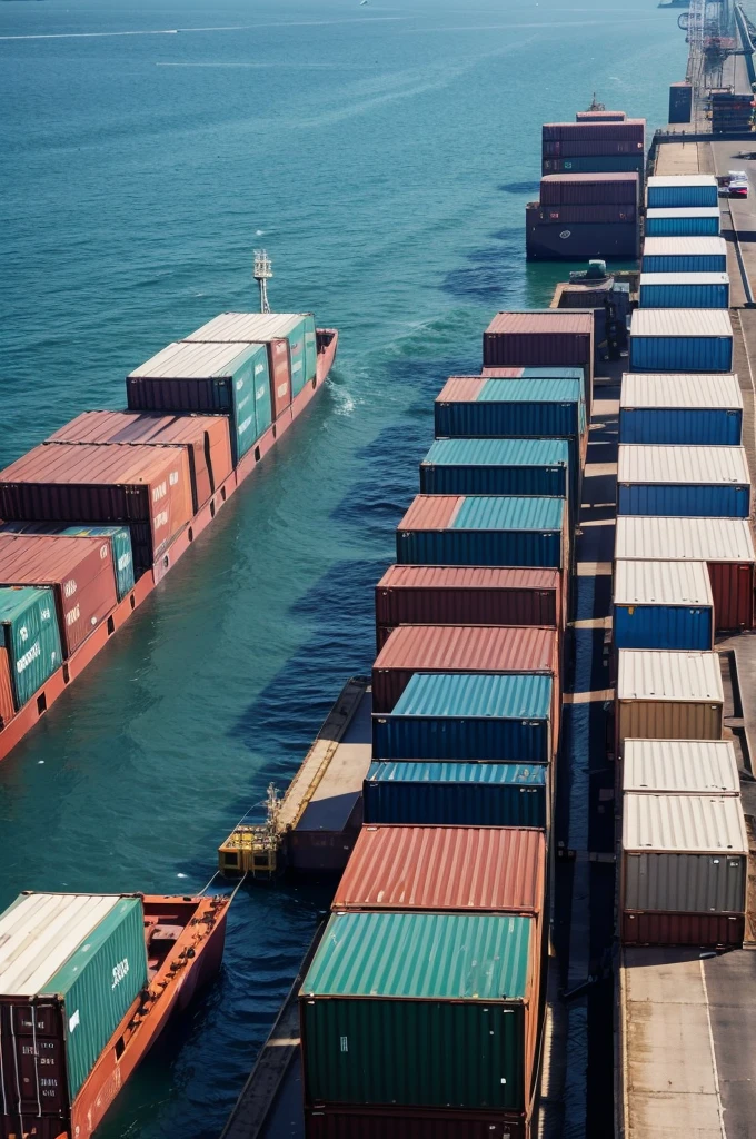 containers on dock 