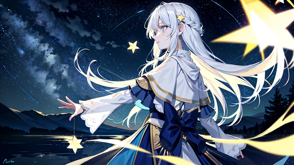 Wallpaper for the night, stars and rivers