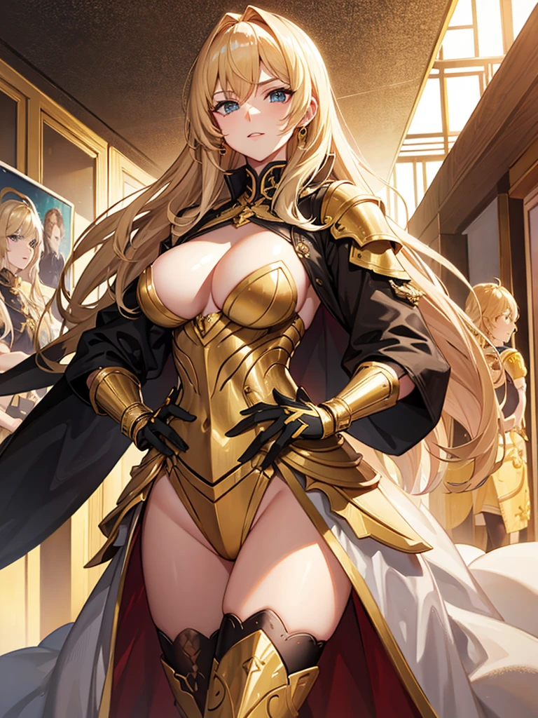 golden hair milf knight commander