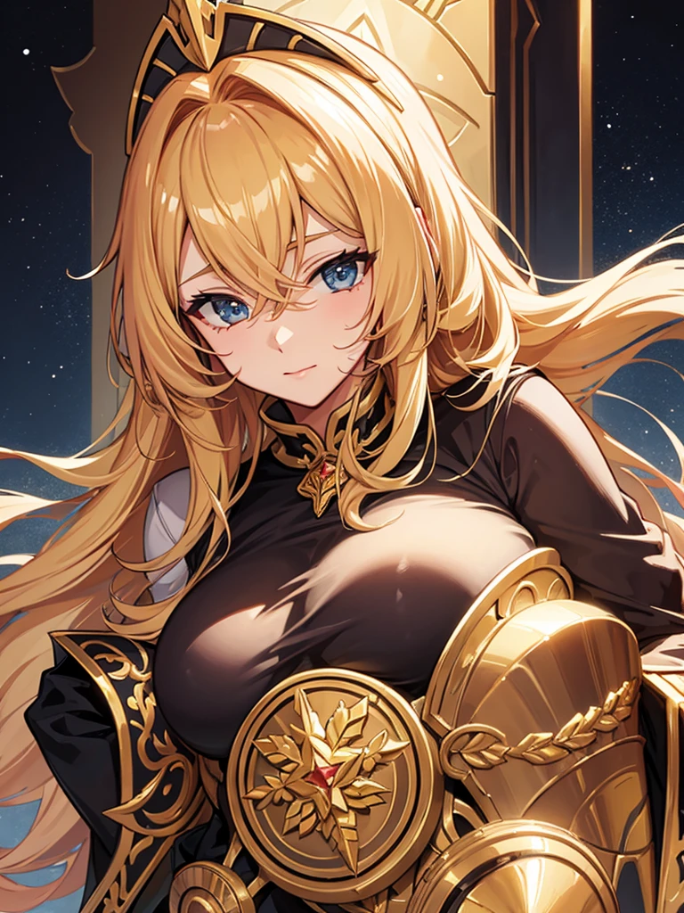 golden hair milf knight commander