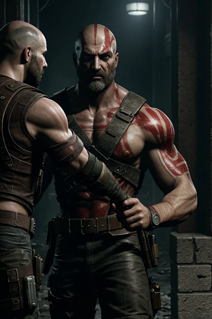 resident evil 3 nemesis principal atrás call of duty black, God of War