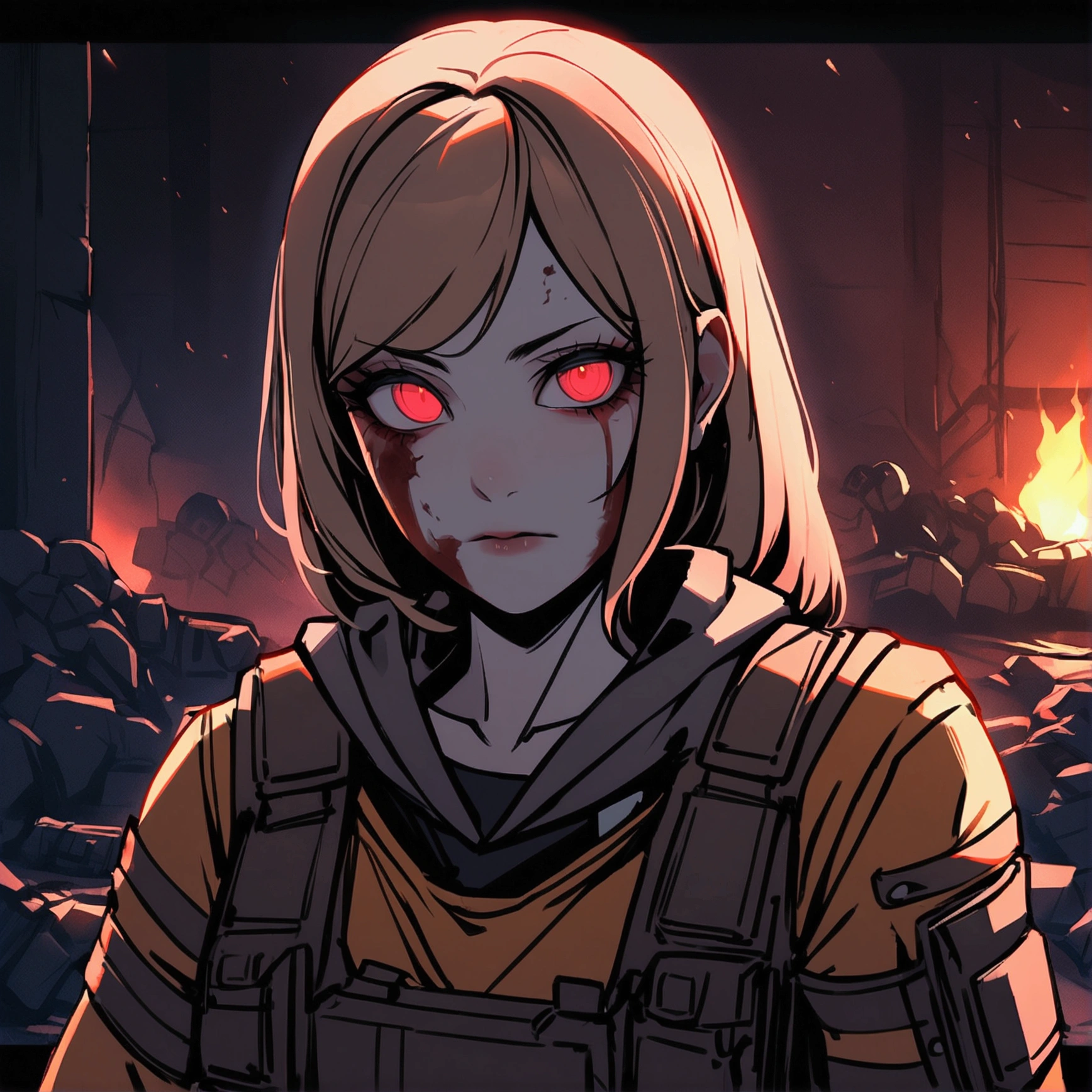 game inspired "Killing Floor" women survivor, loadout, dark, gruesome, 4k, detailed