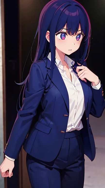 Hoshino Ai、tits、Blazer uniform