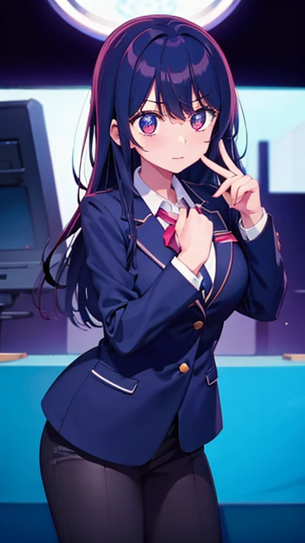 Hoshino Ai、tits、Blazer uniform