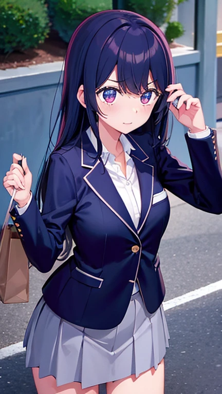 Hoshino Ai、tits、Blazer uniform