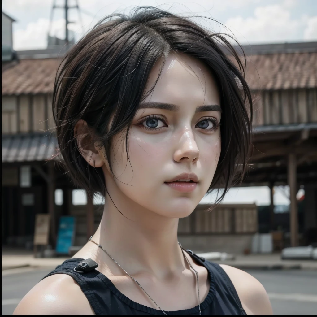 (masterpiece:1.2, best quality), photorealistic, (hyperrealistic:1.2), beautiful, Mikasa from AOT