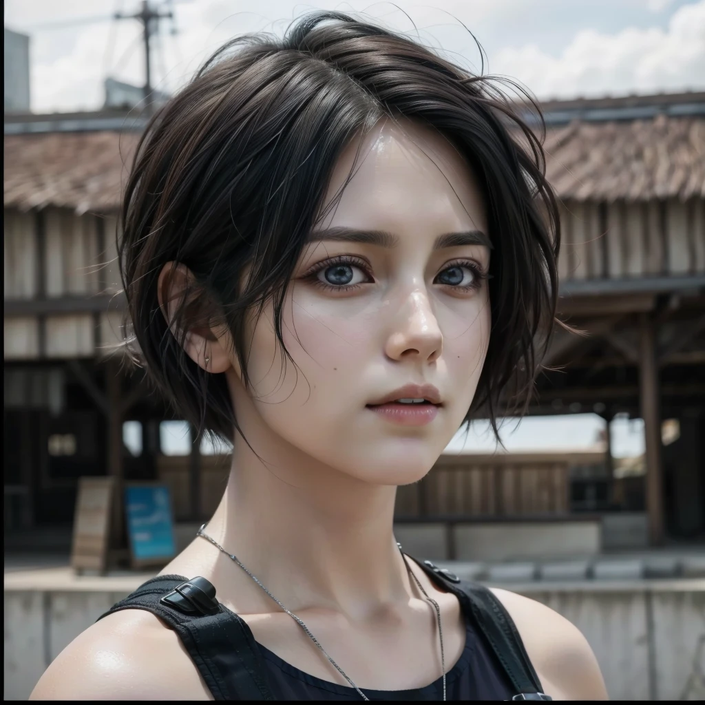 (masterpiece:1.2, best quality), photorealistic, (hyperrealistic:1.2), beautiful, Mikasa from AOT