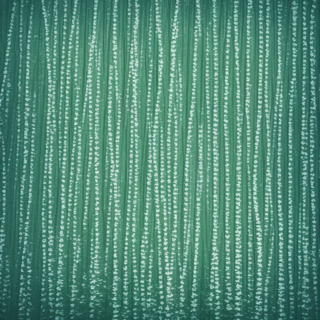 A simple digital pincel writing art of a small snowy forest
