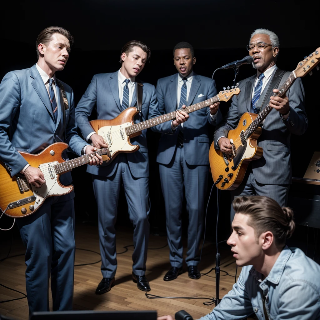 1950s male blues group 


