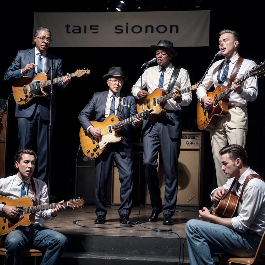1950s male blues group