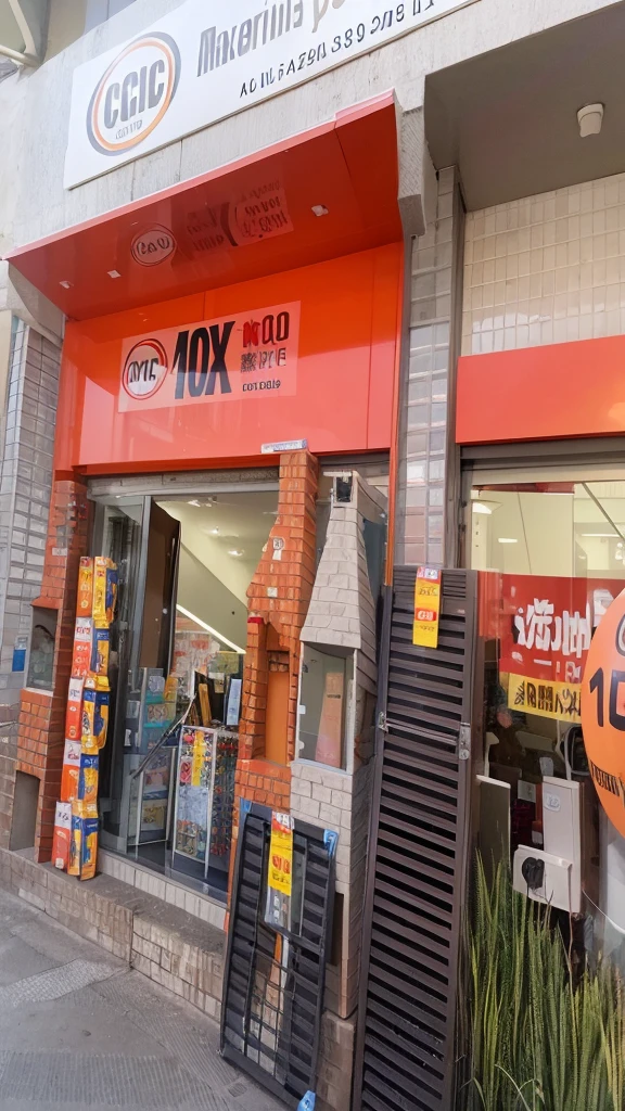 CMC Store, 3d drawing, fund, orange
