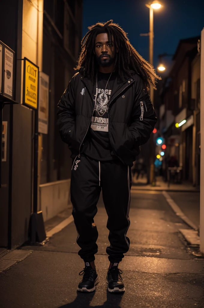Black chachorro at night