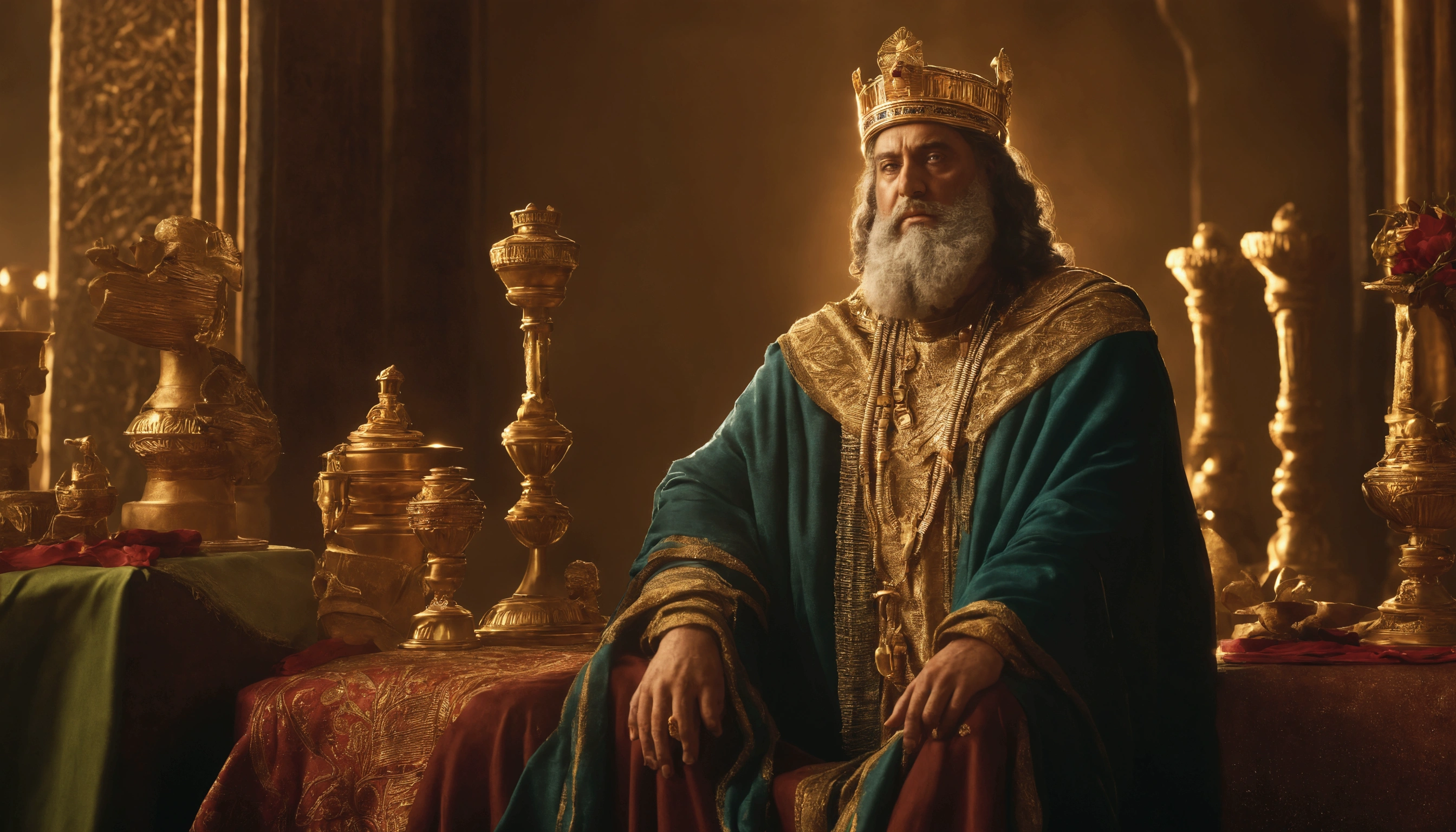 Image of King Solomon and his wealth