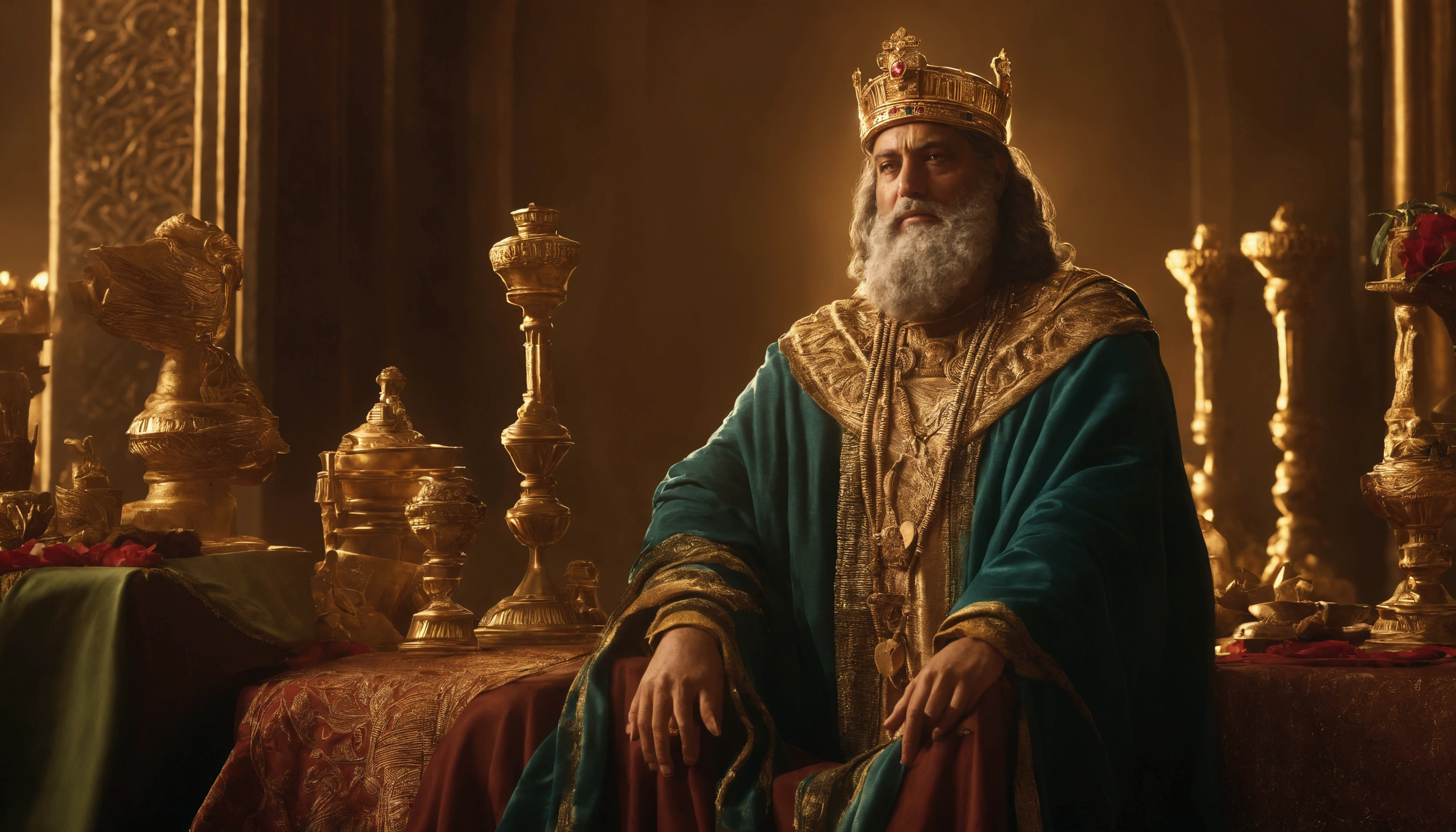 Image of King Solomon and his wealth