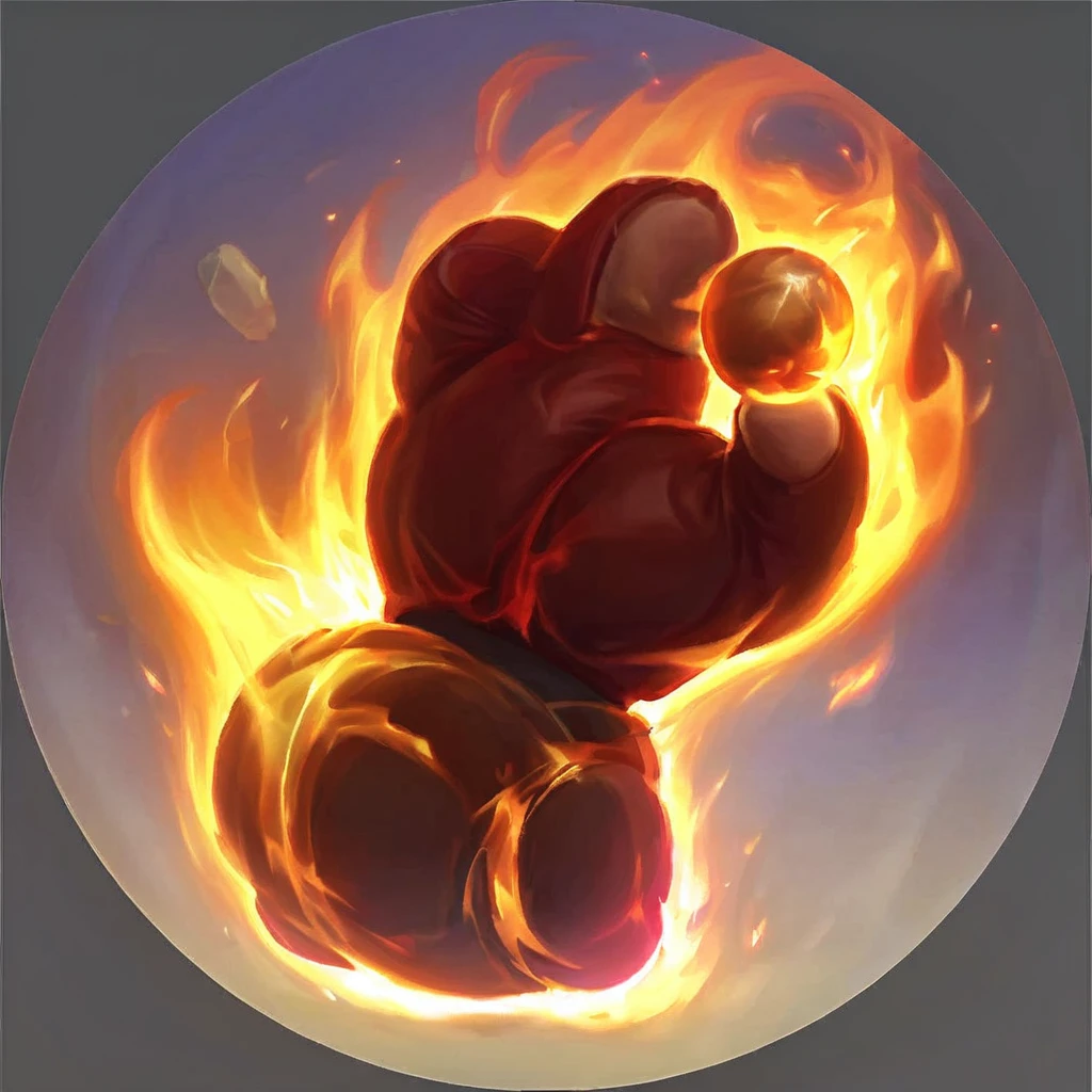 Icons, I want a burning fist, criando uma fire ball, game icon, fire ball